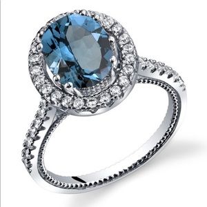 Sterling Silver London Blue Topaz Ring